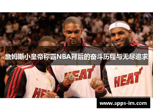 詹姆斯小皇帝称霸NBA背后的奋斗历程与无尽追求
