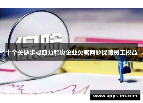 十个关键步骤助力解决企业欠薪问题保障员工权益